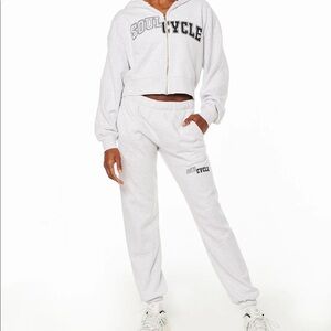 SoulCycle Billie cropped sweatshirt and sweatpants, XS